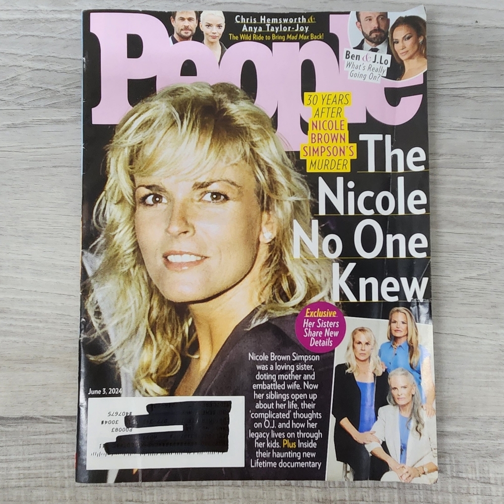 🍭7/$15 People Magazine June 2024 Nicole Brown Simpson